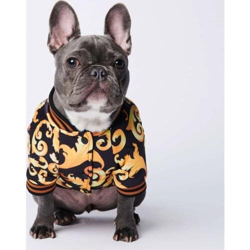 S-XXXL Fashion Pet Clothes Dog Jacket Handsome French Bulldog Dog Coat Pet Products Dog Accessories Individuality Puppy Costume