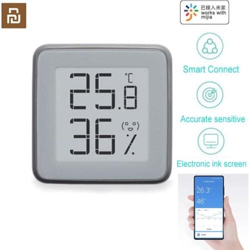 Newest Version Youpin MMC E-Ink Screen Smart Bluetooth Thermometer Wireless Smart Electric Digital Hygrometer Work with MijiaAPP