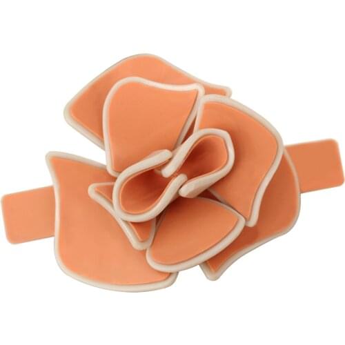Classic Rose Flower Hair Barrette for Women Lady Amazing Luxury Hair Clip - Hair Tool Accessories for Wedding Party Wear Daily