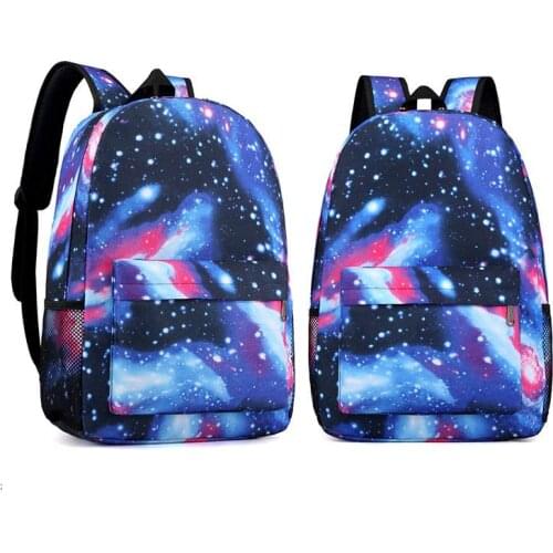 Starry Sky Backpack Womens Backpack Middle School Student School Bag 2021 Korean Fashion Casual Rucksack Female Bag