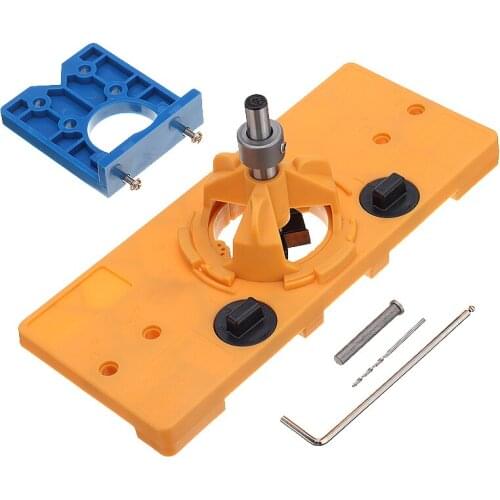 1set Wood Cutter 35mm Concealed Cup Style Hinge Jig Boring Hole Drill Guide Locator Woodworking DIY Tools