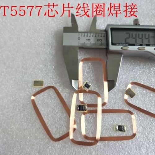 125KH Writable T5577 ID COB coil RFID passive chip antenna 10pcs/Lot 44*25*0.25mm