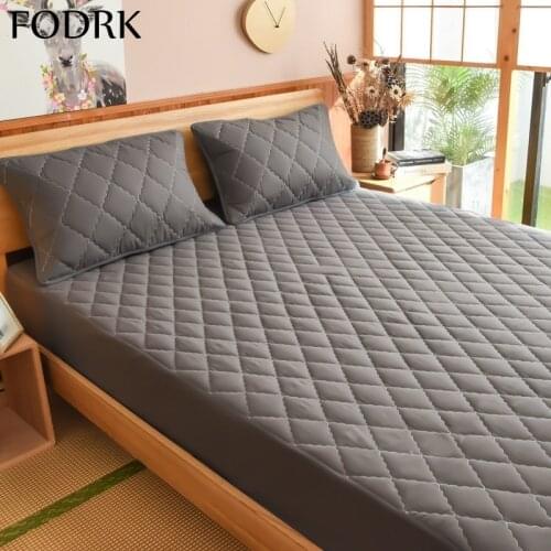 Elastic Fitted Sheet Bed Inflatable Mattress Sleeping Mat Linen Cotton Foldable Protector Quilted Fitted Luxury Quilt Waterproof