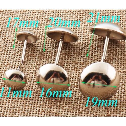 40 Pcs Silver Upholstery Tacks Nailhead Tacks Rivets Nails Thumb Old Tacks Studs Nails-11mm/16mm/19mm