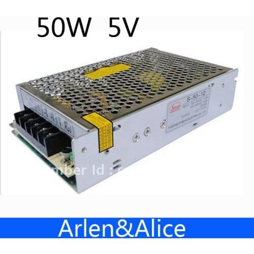 50W 5V 10A Single Output Switching power supply for LED Strip light