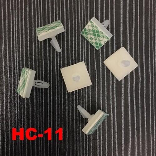 70pcs HC-11 Nylon Plastic PCB Board Support Holder 3mm Hole Locking Snap-In Rivet 3M Glue Stick Fixed Mount Self Adhesive Spacer