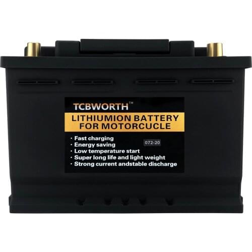 072-20 Car Lithium Battery 12V 72Ah CCA 1300A LiFePO4 Battery Lithium Phosphate iron Automobile Battery LiFePo4 Auto Battery