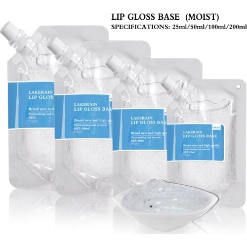 Lakerain DIY Lip Gloss Base Oil Moisturizing Clear Lip Gloss Raw Material Gel Lip Gloss Business Liquid Lipstick 25/50/100ml