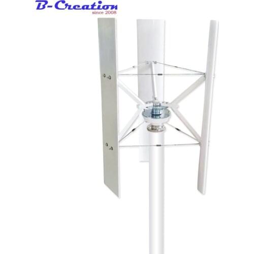 Factory price,300W 12V/24V Vertical Axis Spiral Wind Turbine Generator Residential Mill VAWT for garden + waterproof controller