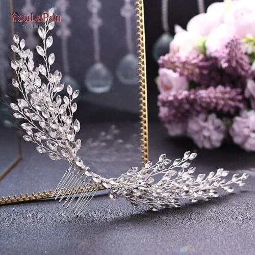 YouLaPan HP276 Wedding Bridal Hair Comb Wedding Hair Clip for Bride Hair Comb Bride Rhinestones Headpieces Bridal Hair Comb