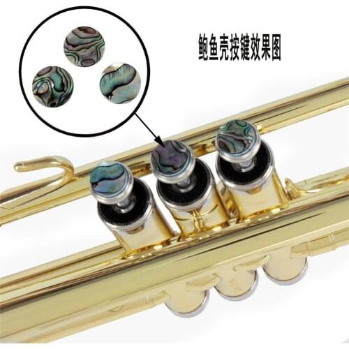 Top selling 3pcs/set Finger Buttons Trumpet Abalone Shell Button For Trumpet Repairing Instruments Parts Accessories