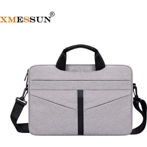 XMESSUN 2021 Canvas Laptop Handbag Fashion New Large Capacity For Leisure Apple Business Travel Macbook Pro Laptop Bag XMS301