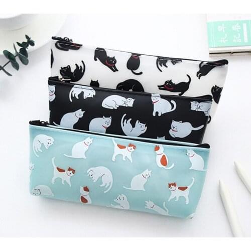 Kawaii leather pen case fabric pencil bag etui a crayons cuir pencil pouch stifte tasche pencil case school bag plumier sc 04935