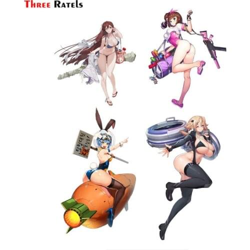 Three Ratels F29 sexy girl car body sticker pvc figure decal