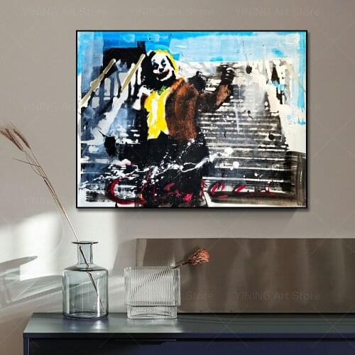 Joker Portrait Canvas Painting Poster Print Nordic Scandinavian Wall Art Picture For Living Room Home Decor Frameless
