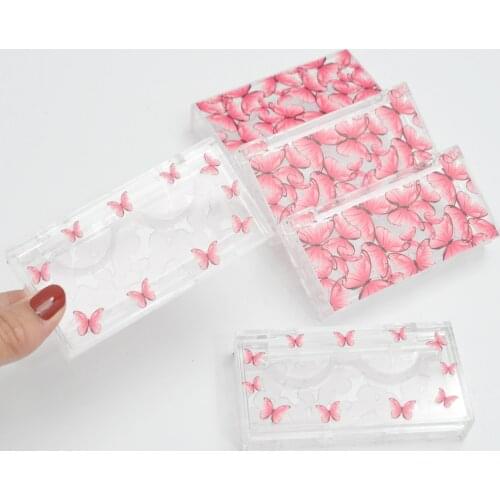 Wholesale False Eyelashes Package Eyelash Packaging Box Lash Boxes Faux Cils 25mm Mink Lashes Black Case Tray Makeup Bulk Vendor