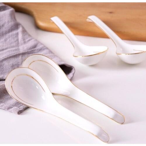 Creative Phnom Penh Spoon Spoon Bone China Spoon Small Spoon Ceramic Household Rice Spoon Spoon Small Spoon