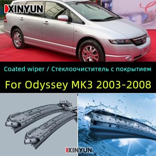Coated wiper Front Wiper Blades For Honda Odyssey MK3 2003-2008 2004 2007 2006 2005 Windshield Windscreen 28"+14"