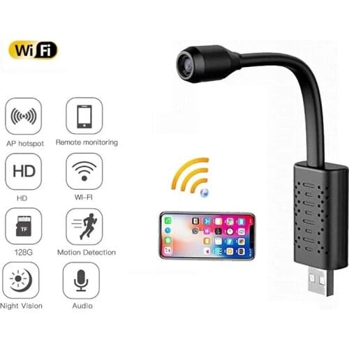Mini Camcorder 4K Wifi Portable P2P IP / AP Camera Remote Control USB Surveillance Motion Detection Cam Suport Hidden tf card