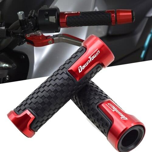 7/8'' 22MM CNC Motorcycle handle bar grip Scooter Rubber Gel handlebar grip For KYMCO Downtown DT 200i 300i 350i 125 200 250 350
