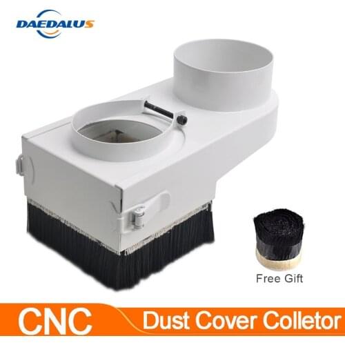 Daedalus Dust Collector Dust Cover Brush For CNC Spindle Motor Milling Machine Router Woodworking Tools