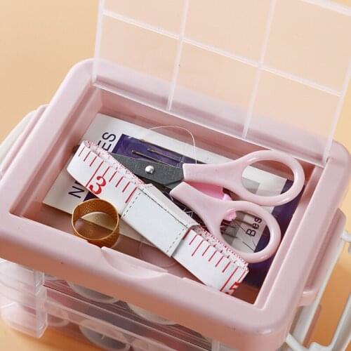 DIY Sewing Box Multi-function Travel Sewing Kit Stitch Needle Thread Storage Bag Box Tailor Accessories Sewing Set