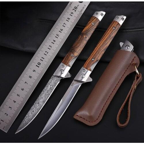Homir Outdoor Folding Knife Pattern Pocket EDC Knife Jungle Hunting Camping Survival Knife Vegetable Cutter Multi Tool