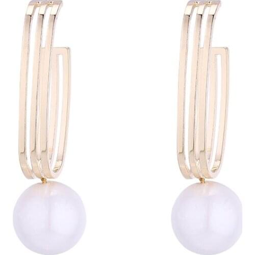 TONGKWOK Bohemia Exaggeration Dangle Earrings For Women Silk Thread Tassel Metal Long Chandelier Earrings # 136806