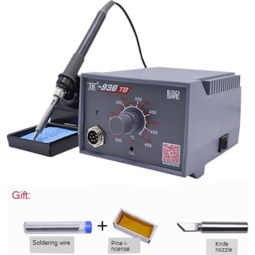 Soldering station thermostat electric soldering iron lead-free 936 60W 936TB antistatic repair 1323 plug-in heating element