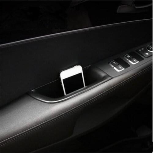 4pcs/set Car Styling Dedicated Modified Door handle Storage Box Glove box Tray Pallet Case For KIA Sorento 2015-2016