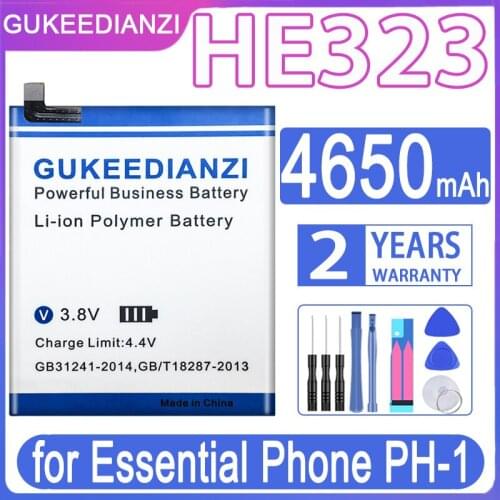 GUKEEDIANZI Replacement Battery HE323 4650mAh for Essential Phone PH-1