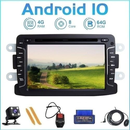 ZLTOOPAI Android 10 For Renault Duster Dacia Logan Sandero Xray 2 Auto Radio Multimedia Player GPS Navigation DVD CD IPS DSP SWC