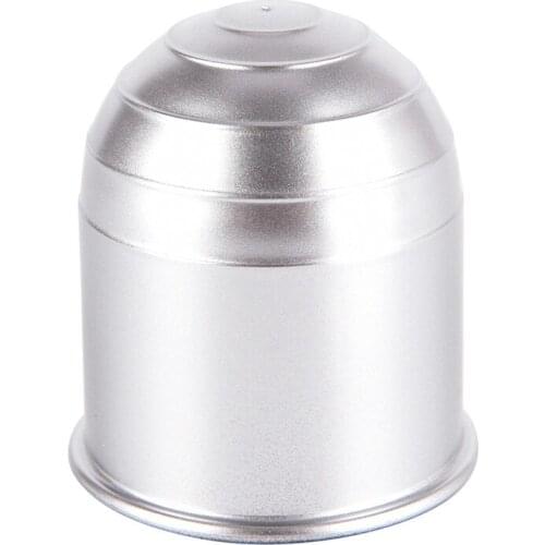 1pc 50mm Car Towing Hitch Towball Protect Diameter Chrome Plastic Flange Tow Bar Ball Cover Cap