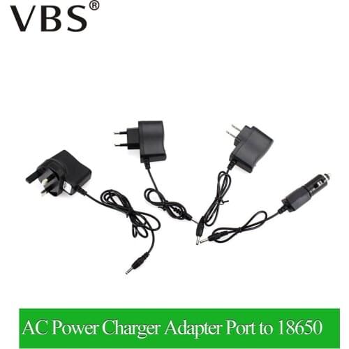 1pcs EU/US/UK Plug Car Charger AC110-240V 0.5A Power supply Adapter For Rechargeable 18650 Battery Flashlight Headlamp Converter