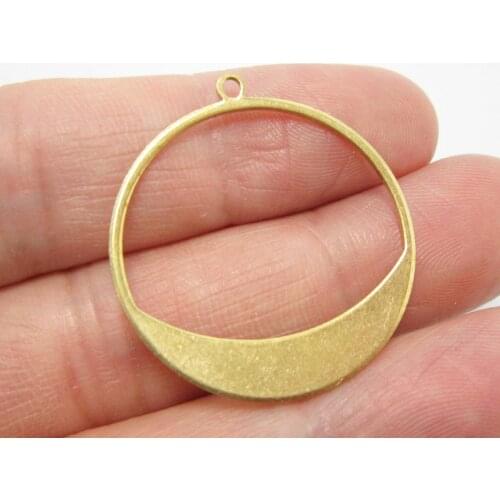 10pcs Brass charms Round 30.5x28x0.8mm Brass earrings dangle pendant R1295
