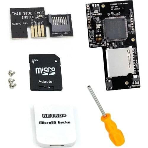 10pcs Mini DVD For GC Loader Lite For NGC For GameCube Drive Micro SD Adapter TF Card Reader SD2SP2 Adapter