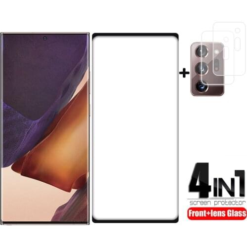 3D Full Cover Screen Protector For Samsung Galaxy Note 20 Ultra Glass For Galaxy Note 20 Glass Camera Len For Galaxy S20 S20Plus