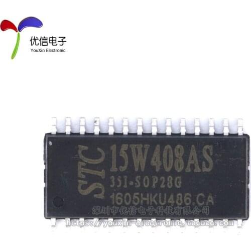 5PCS New STC15W408AS-35I-SOP28 Monolithic integrated circuit IC chip
