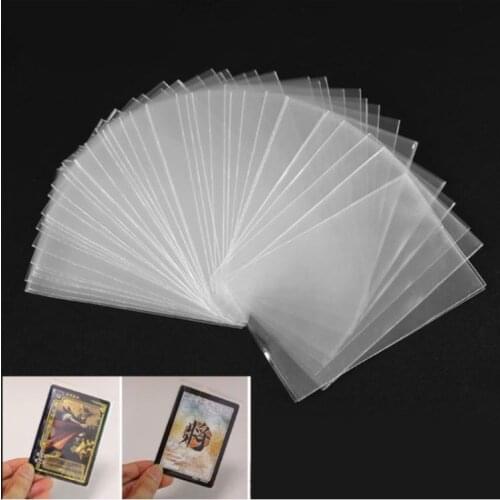 100Pcs Card Sleeves Magic Board Game Tarot Transparent Protector Case Holder Three Kingdoms Board Game Poker Cover