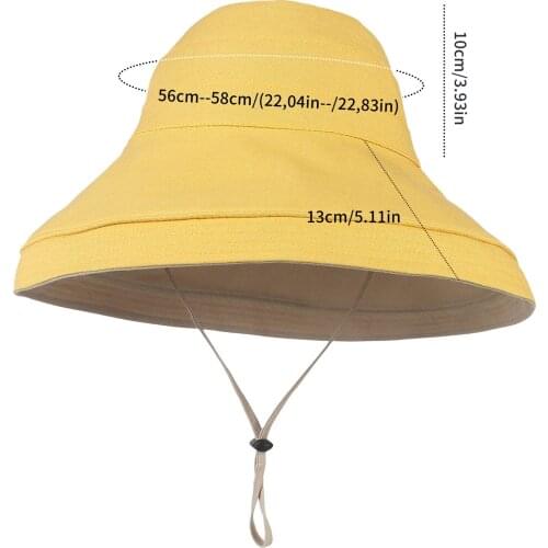 GEMVIE Womens Summer Hats Stylish Outdoor Large Brim Double Sided Bucket Hat Summer Hats for Women Sunshade Visor Trendy Sun Hat