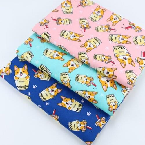 Printed DogTwill Cotton Kids Fabric,Patchwork Cloth,Sewing Quilting Sheets Fat Quarters Material Tissus Baby&Child Fabric