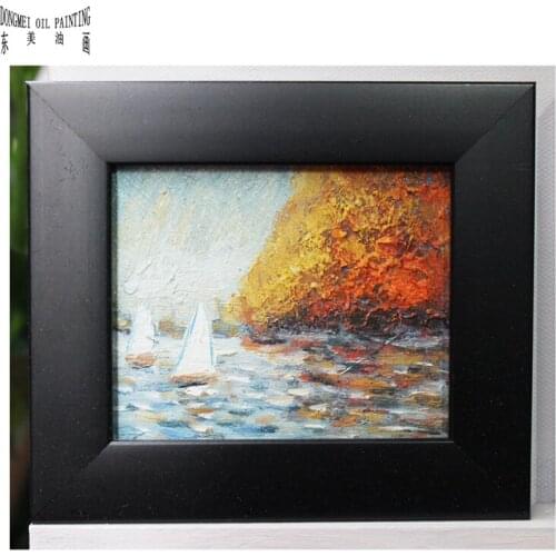 NEW100% hand-painted oil painting on Small thin board Match framework high quality beauty of the sea DM-928007