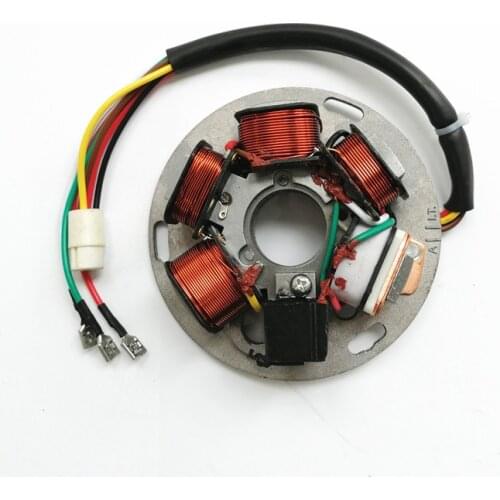 Motorcycle Generator Stator Engine Coil For PIAGGIO VESPA PX125 PX150 PX200 PX125-150-200e PX 125 150 200 217983 6 Poles Plate