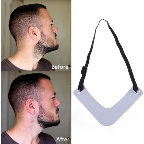 Neck Shape Trim Ruler Men Beard Shaping Template Neck Shape Nape And Beard Style Ruler Chin Beard Trimming Board