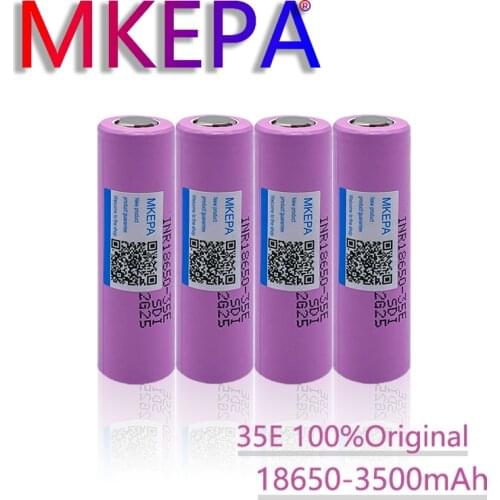 1-20 new 35e original power 18650 lithium battery 3500mah 3.7V 25A high power inr18650 electric tool