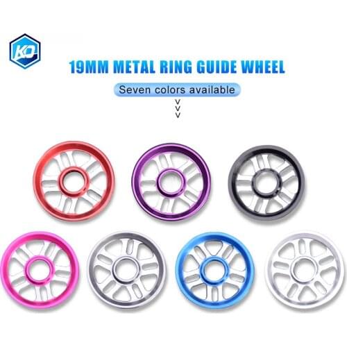 MINI 4WD19mm Light Strong Aluminum 19mm Rollers Self-made Parts Tamiya Aluminum Star-shaped Guide -Wheel D014 2sets/Lot