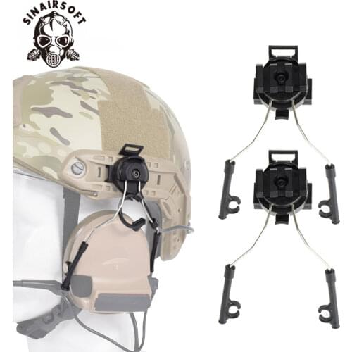 Tactical Helmet Adapter Set Airsoft Paintball Headset Holder Army Fast Helmet Rail Adapter Rail Mount Kit