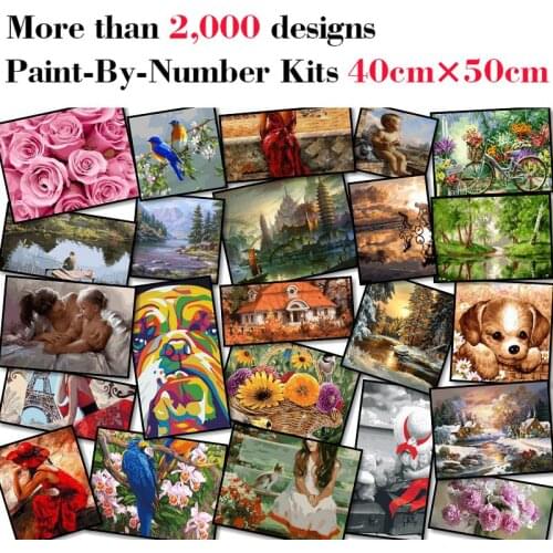 Mileelife Paintting By Numbers for Kids Adults DIY Beginner Oil Painting Kit Home Decoration