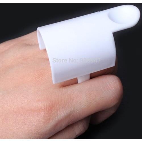 10 PCS White Pro Wonder Lash Signature Eyelash Extension Glue Ring with Eyelash Pallet Set