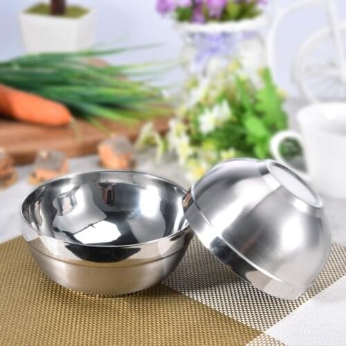 Newest Stainless Steel Bowl Sturdy Durable Stainless Steel Bowl Good Heat Resistance Suitable For The Beach Camping And Home #BW